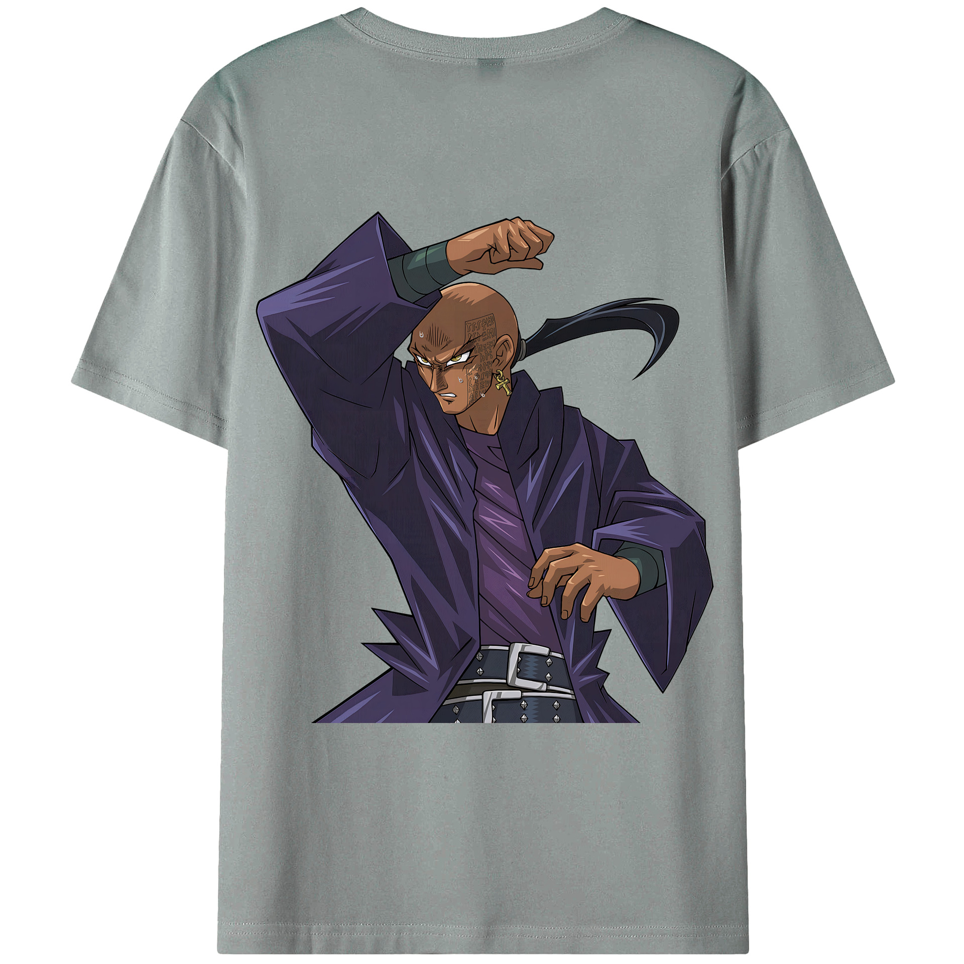 （画像用） 遊☆戯☆王 Yu-Gi-Oh! 綿100％ メンズ半袖Tシャツ（バックプリント） 通気性
